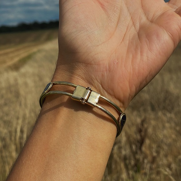 Vintage Art Deco Floral Bracelet - Picture 4 of 4